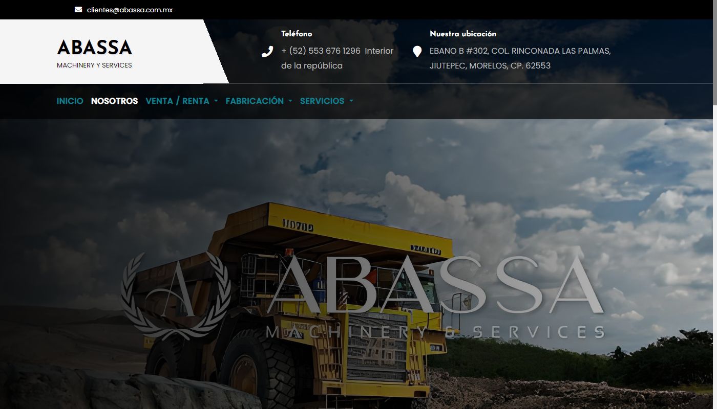 Screenshot de Abastecedora de Acero y Servicios de Hidalgo