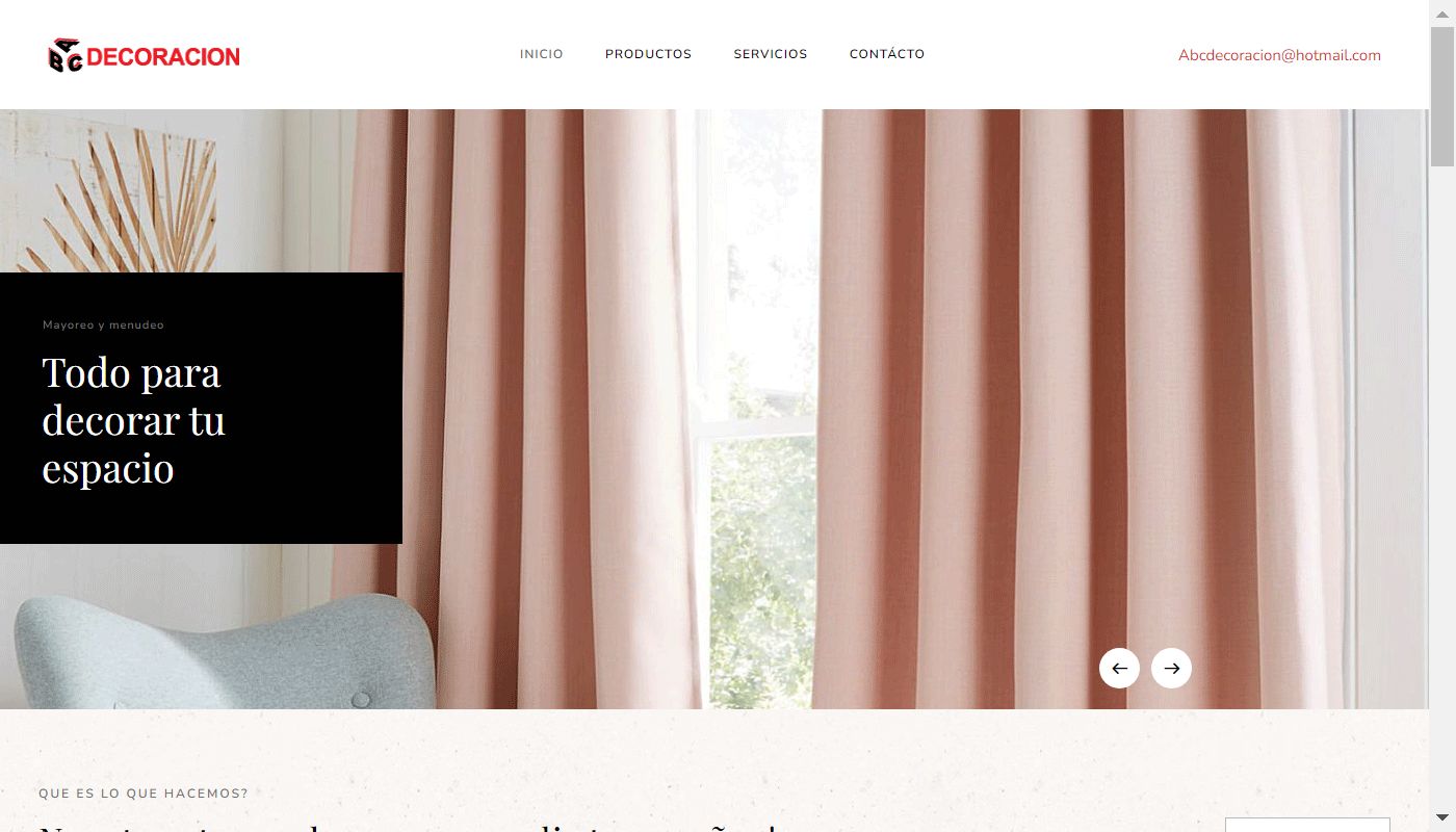 Screenshot de ABC Decoración
