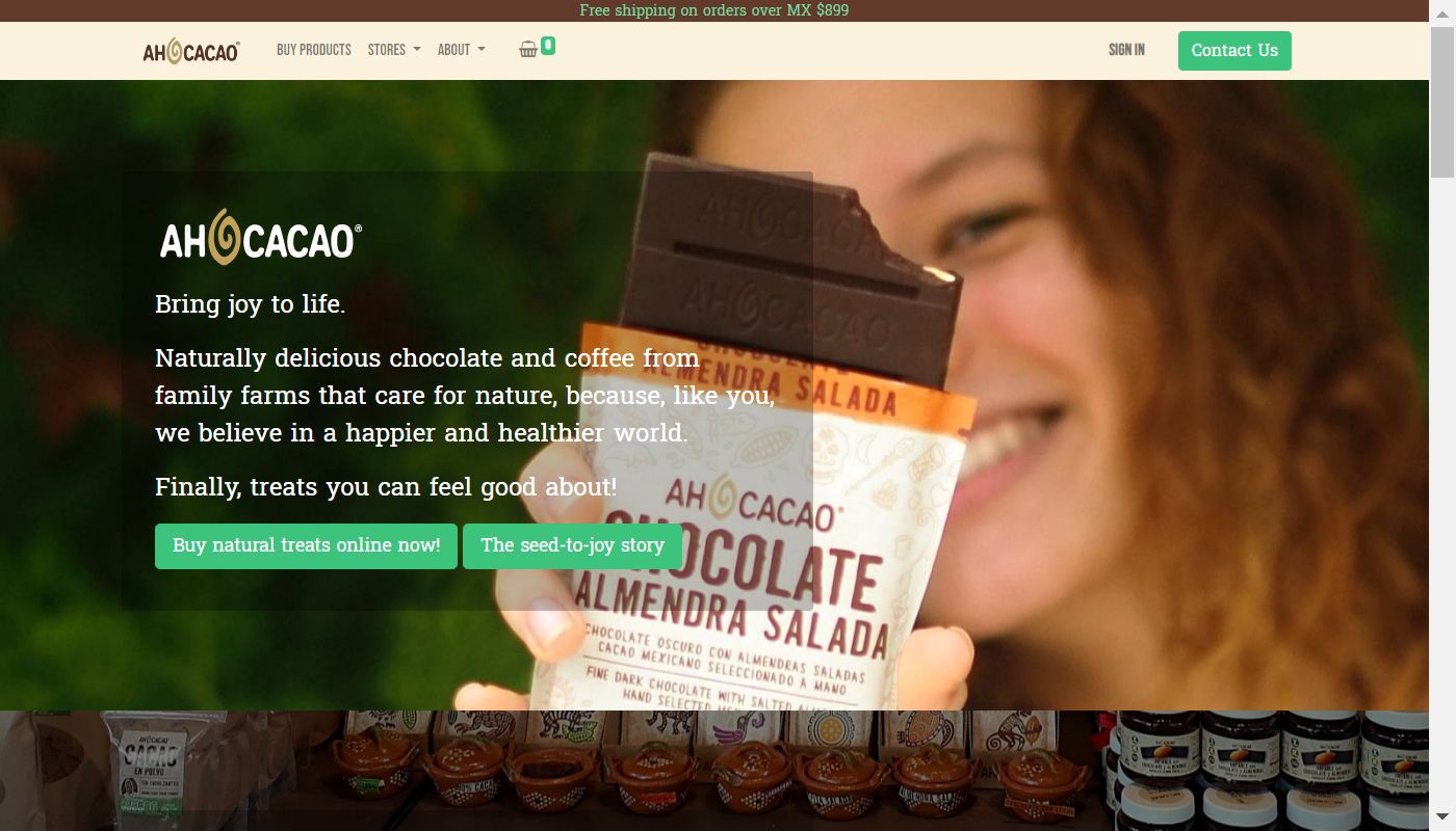 Screenshot de Ah Cacao Real Chocolate
