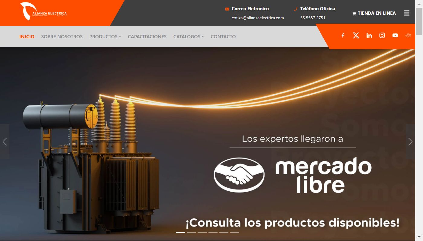Página de Alianza Eléctrica