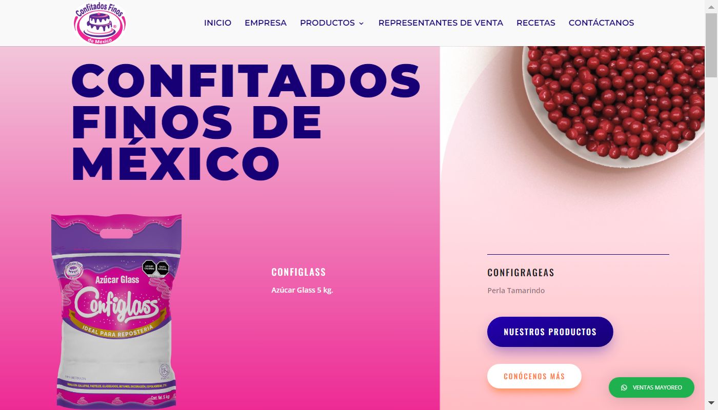 Screenshot de Confitados Finos de México