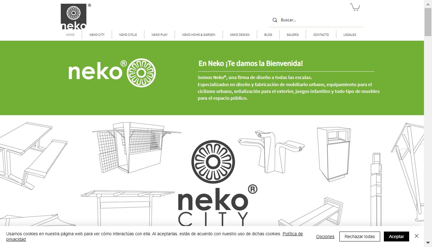 Screenshot de Diseño Neko