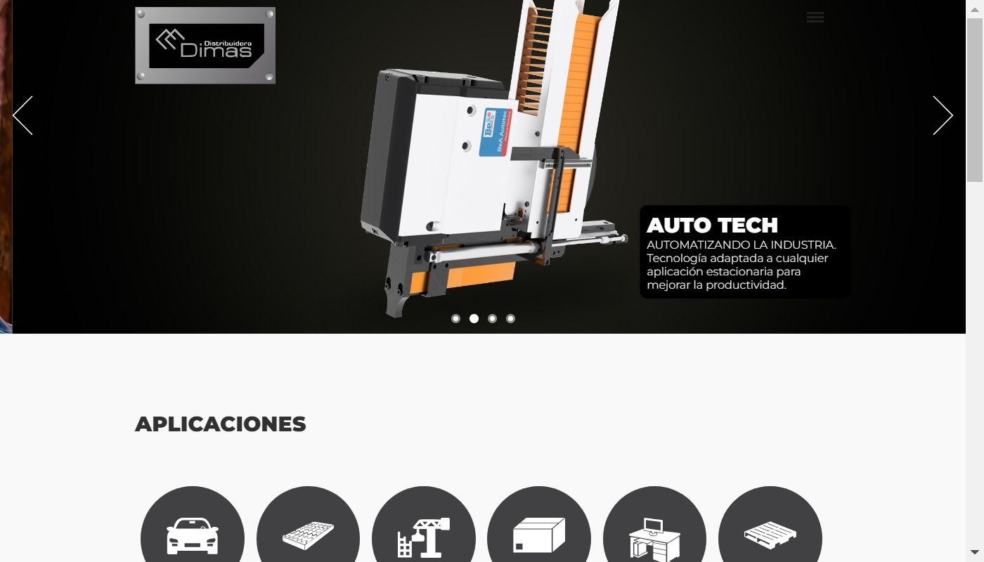 Screenshot de Distribuidora Dimas