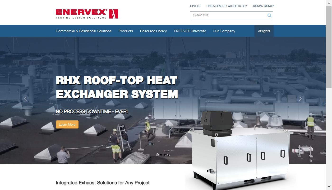 Screenshot de Enervex Inc.