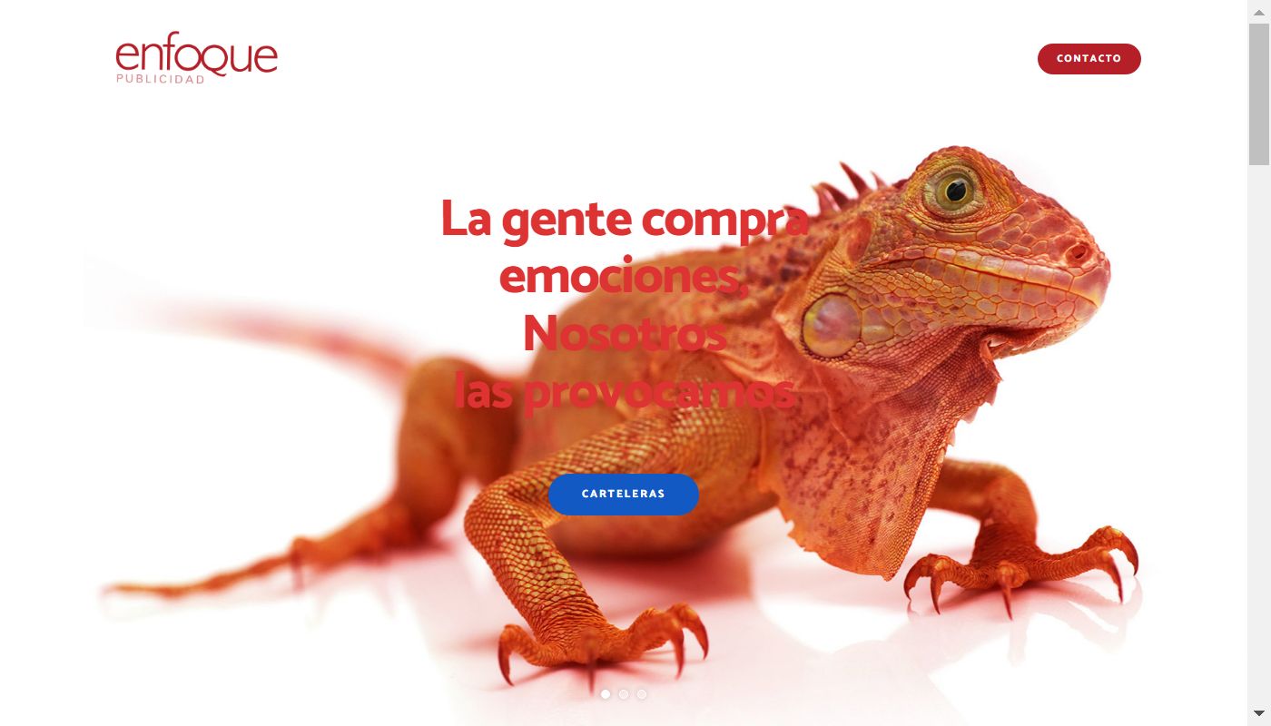 Screenshot de Enfoque Publicidad Exterior