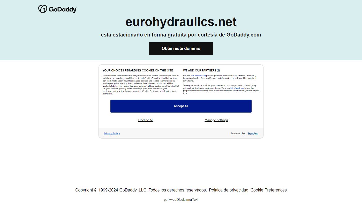 Screenshot de Eurohydraulics México