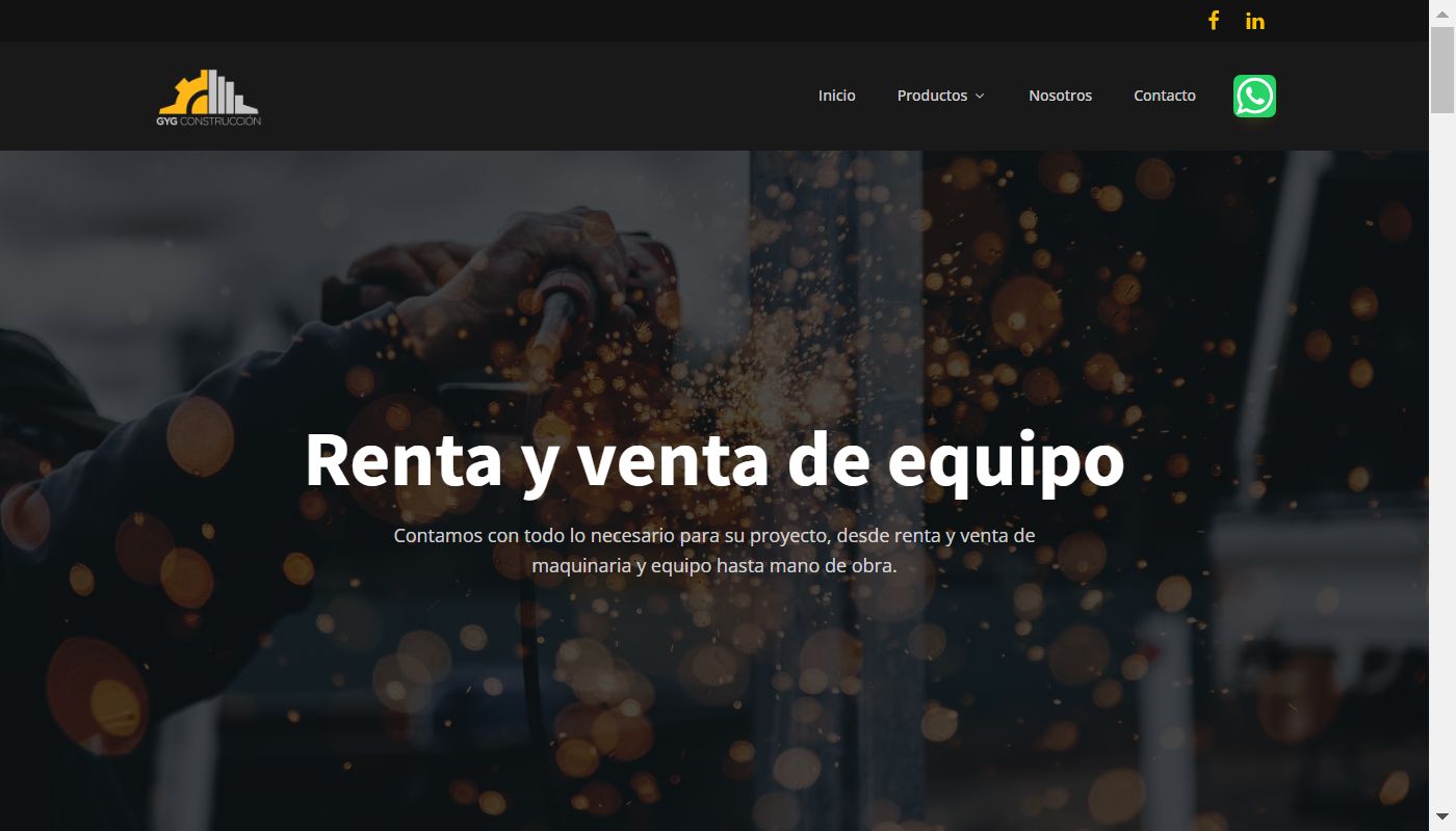 Screenshot de G y G Contrucción