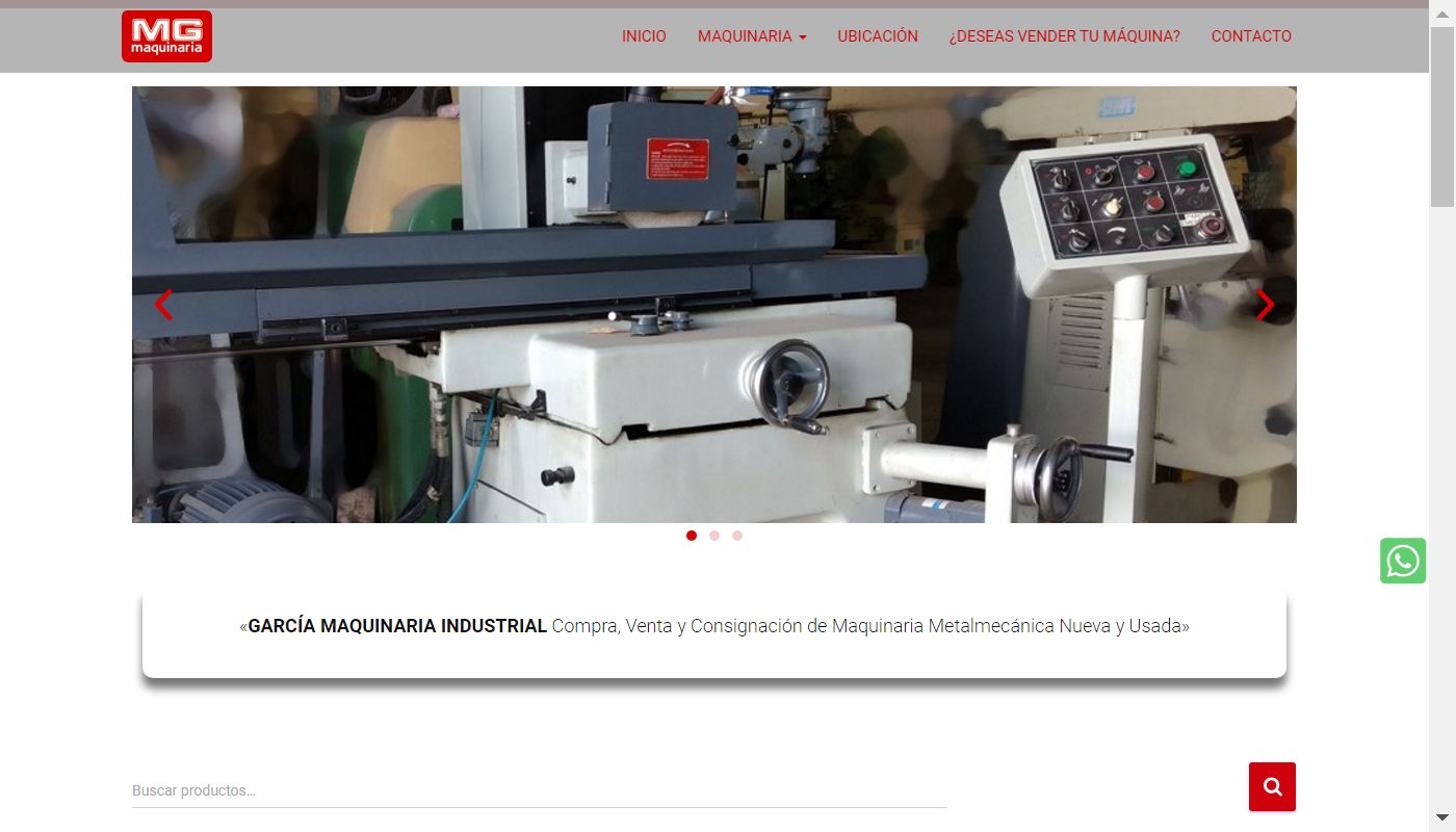 Screenshot de García Maquinaria Industrial