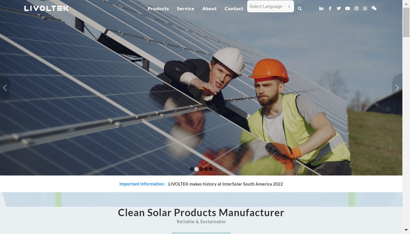 Screenshot de Hangzhou Livoltek Power Co.