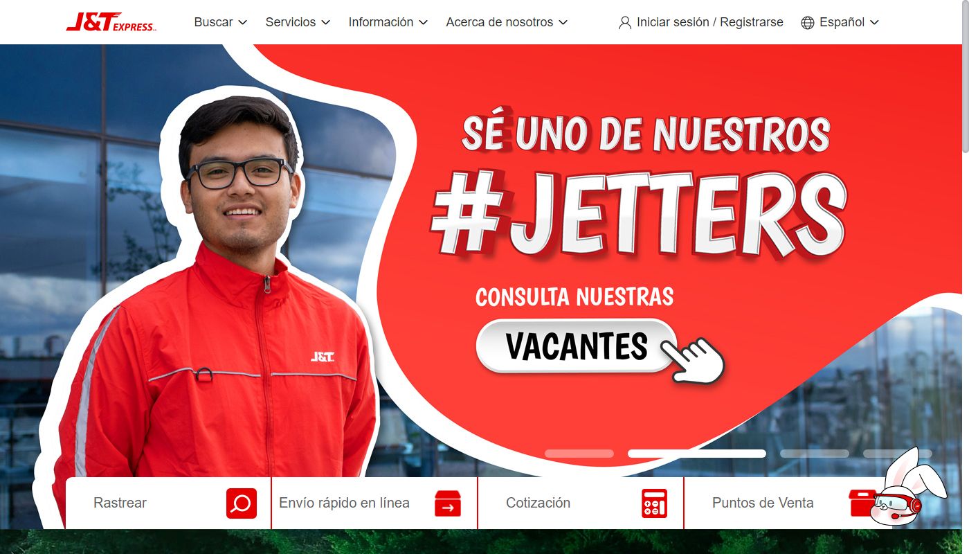 Página de J&T Express México