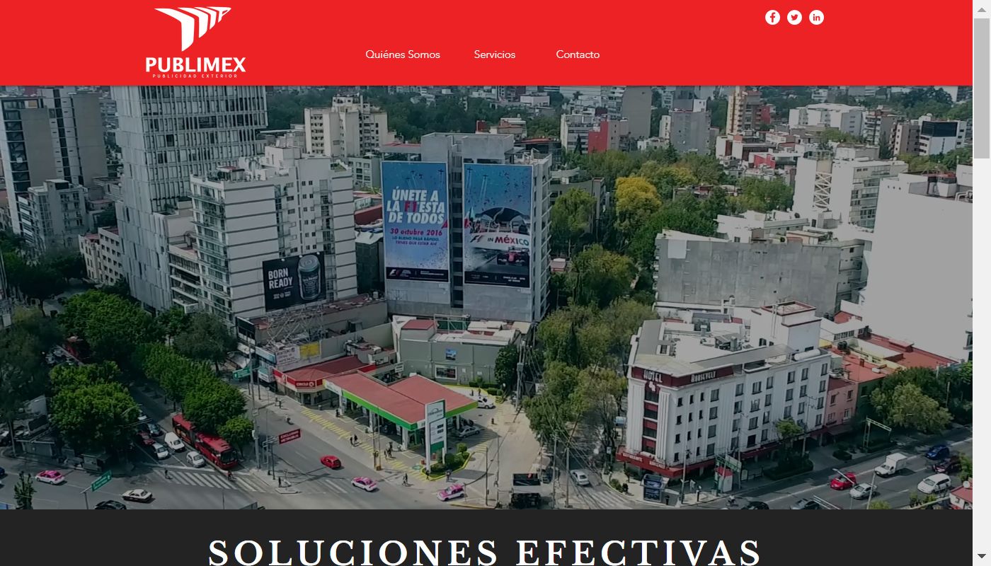 Screenshot de Publicidad en Medios Exteriores