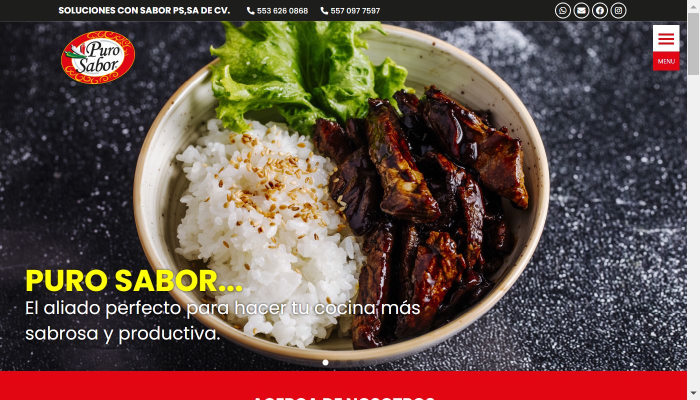 Screenshot de Soluciones con Sabor PS