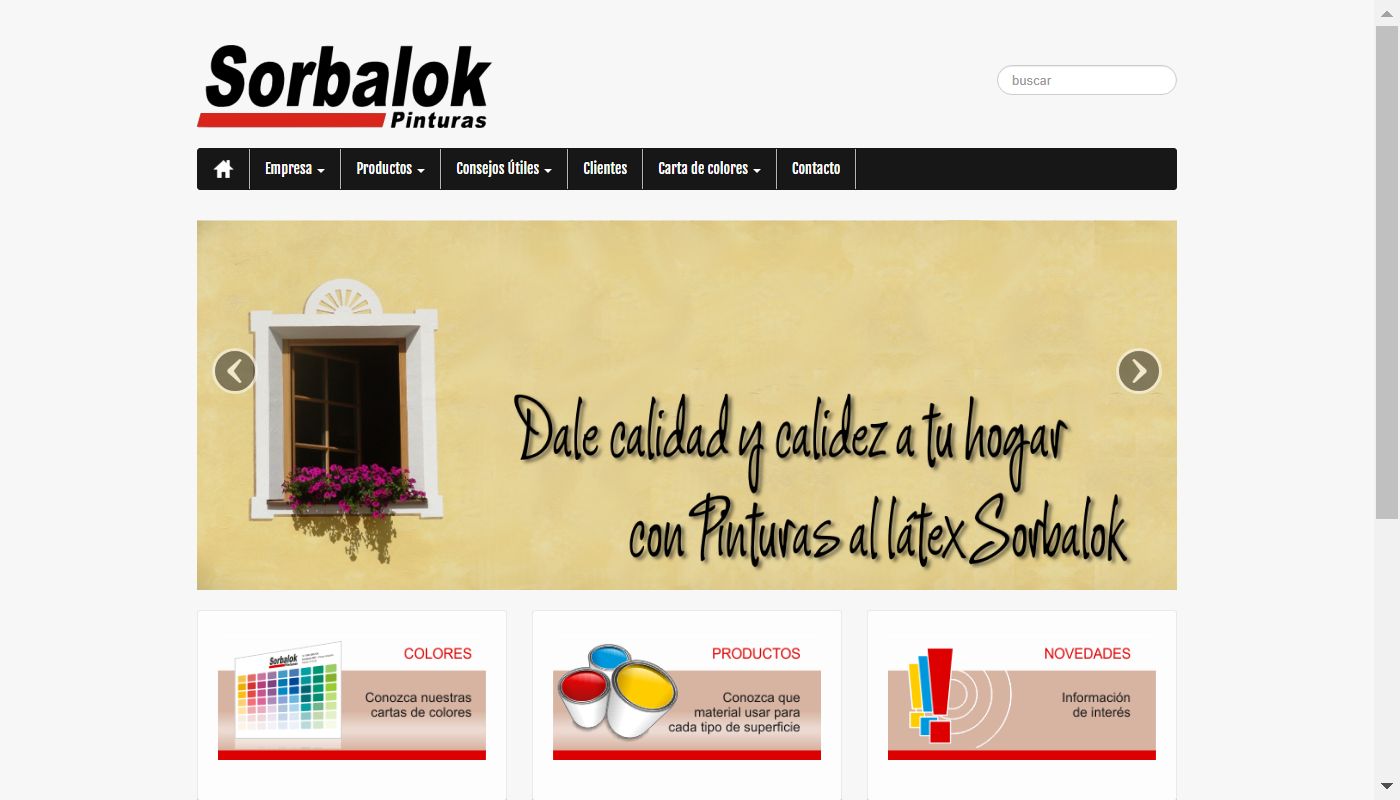 Screenshot de Sorbalok Pinturas