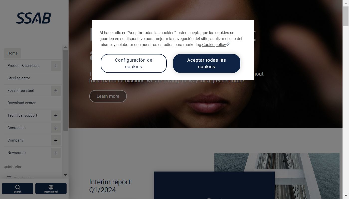 Screenshot de Swedish Steel AB México